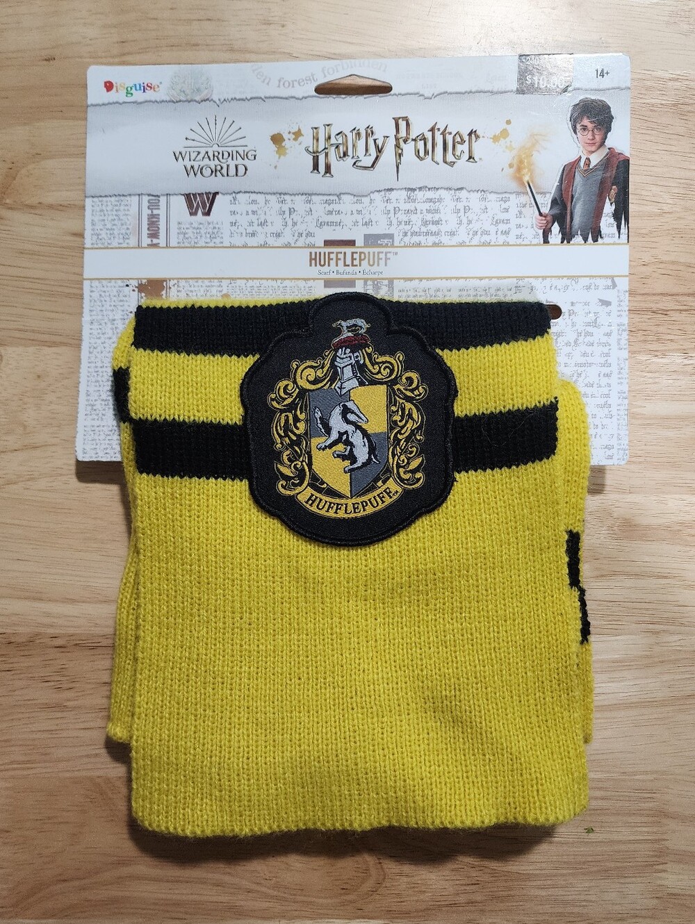 Harry Potter Hufflepuff Yellow Knit Scarf - Wizarding World